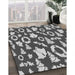 Machine Washable Transitional Cloud Gray Rug in a Family Room, wshpat281gry