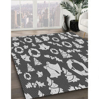 Patterned Cloud Gray Rug, pat281gry