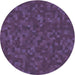 Square Patterned Plum Purple Rug, pat2810blu