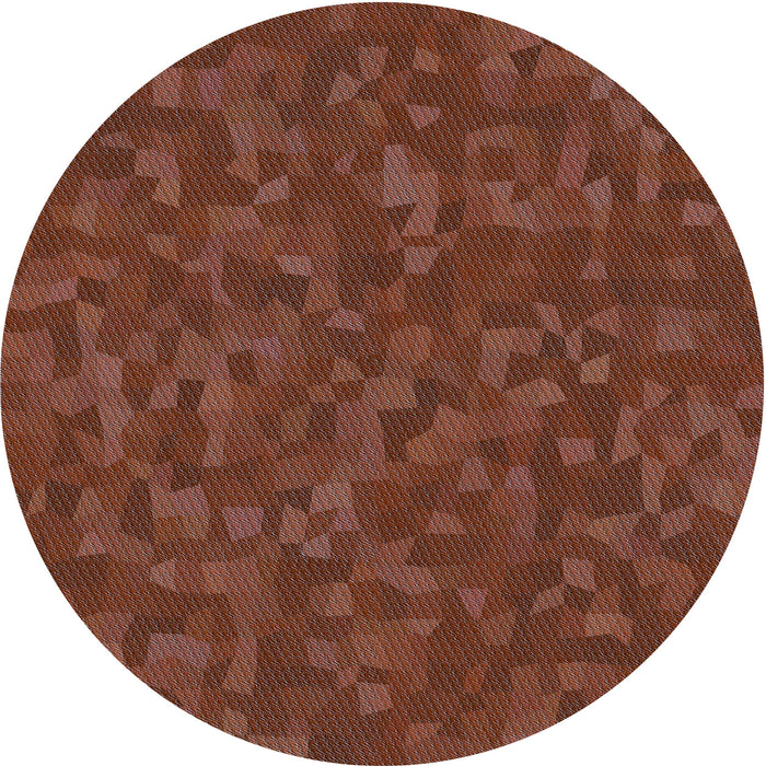Square Patterned Chestnut Red Rug, pat2810lblu