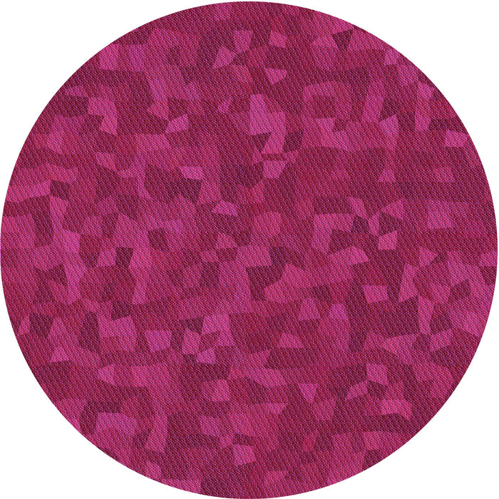 Square Patterned Crimson Red Rug, pat2810pur