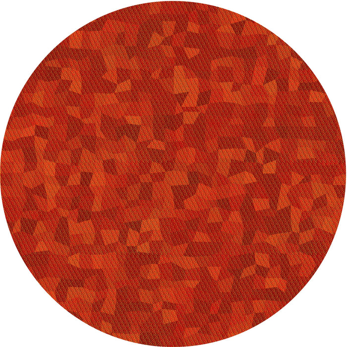 Square Patterned Scarlet Red Rug, pat2810yw