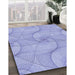 Machine Washable Transitional Light Slate Blue Rug in a Family Room, wshpat2811blu