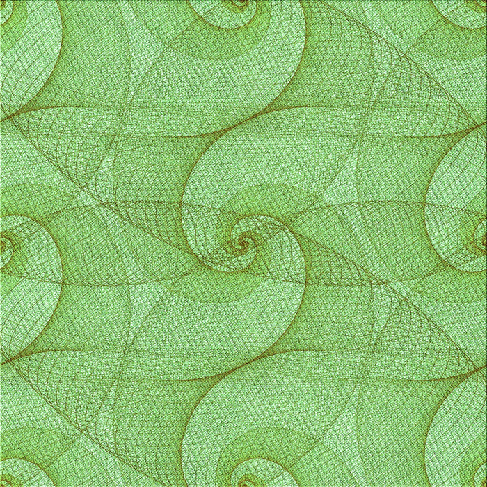 Round Patterned Jade Green Rug, pat2811grn