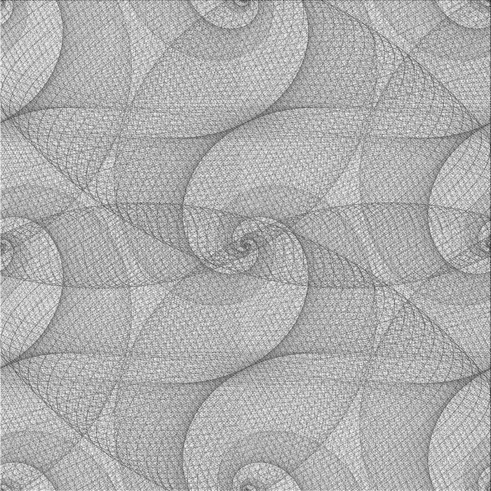 Round Patterned Platinum Silver Gray Rug, pat2811gry