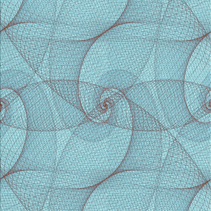 Patterned Koi Blue Rug, pat2811lblu