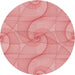 Square Patterned Pastel Pink Rug, pat2811rd