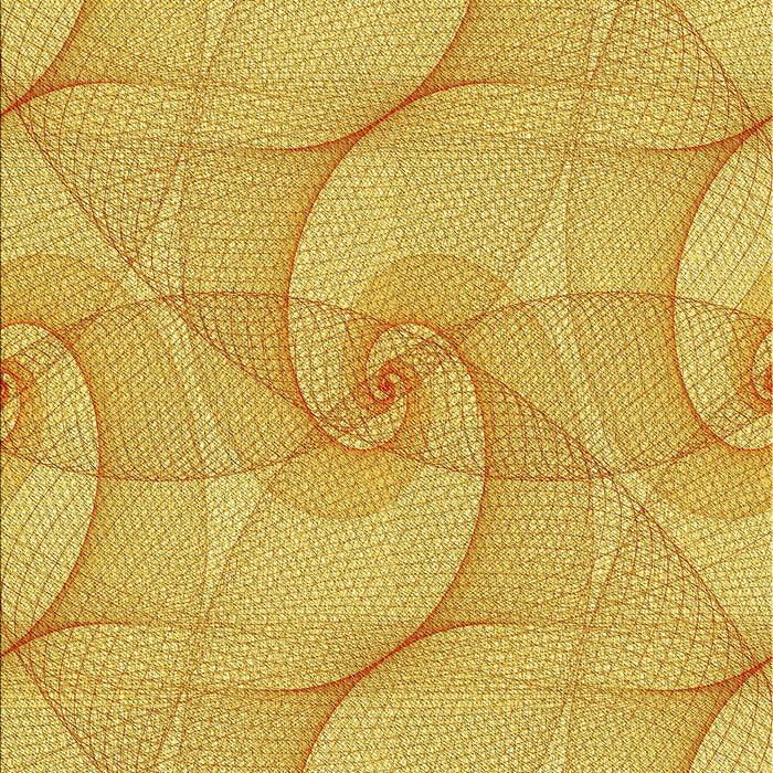 Patterned Bright Gold Yellow Rug, pat2811yw