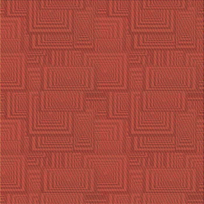 Round Patterned Orange Red Orange Rug, pat2813brn