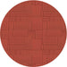 Square Machine Washable Transitional Orange Red Orange Rug in a Living Room, wshpat2813brn