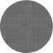 Square Patterned Gray Rug, pat2813gry