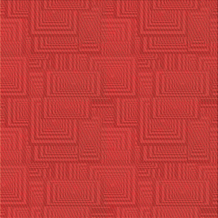 Round Patterned Red Rug, pat2813org