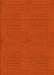 Patterned Orange Red Orange Rug, pat2813yw