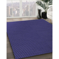 Patterned Night Blue Rug, pat2814blu