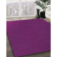 Patterned Fuchsia Magenta Purple Rug, pat2814pur