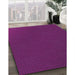 Patterned Fuchsia Magenta Purple Rug in Family Room, pat2814pur