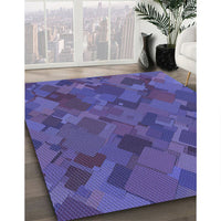 Patterned Purple Rug, pat2815blu