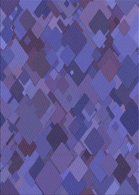 Machine Washable Transitional Purple Rug, wshpat2815blu