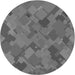 Square Patterned Gray Rug, pat2815gry