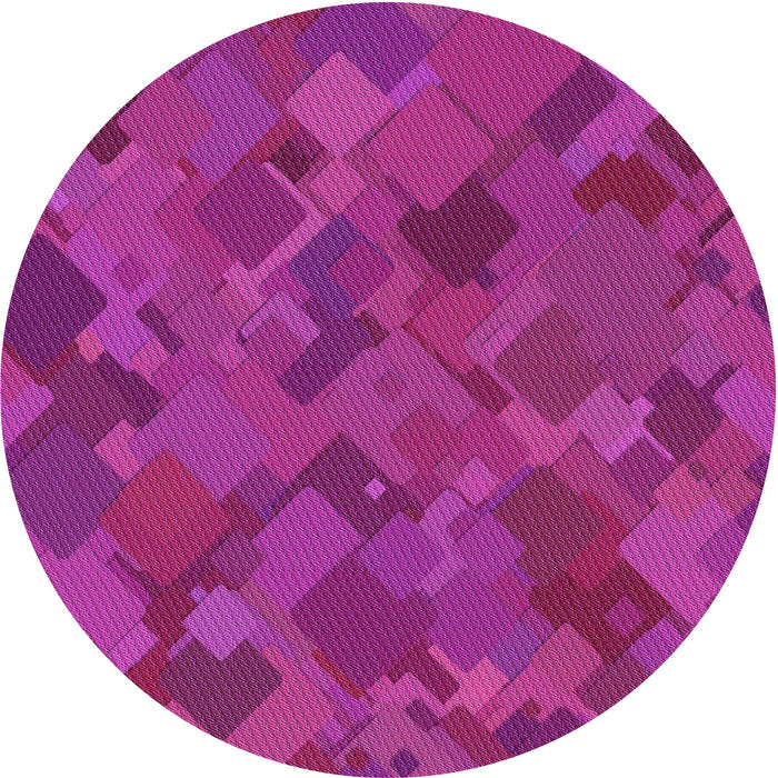 Square Patterned Medium Violet Red Pink Rug, pat2815pur