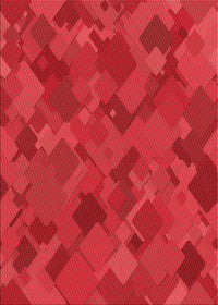 Machine Washable Transitional Red Rug, wshpat2815rd