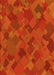 Patterned Orange Red Orange Rug, pat2815yw