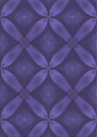 Machine Washable Transitional Purple Rug, wshpat2816blu