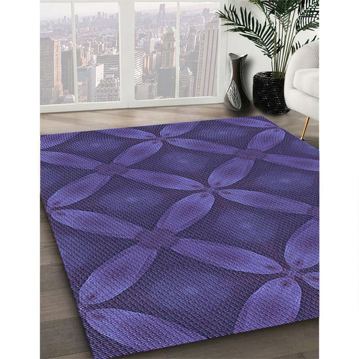 Machine Washable Transitional Purple Rug in a Family Room, wshpat2816blu
