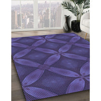 Patterned Purple Rug, pat2816blu