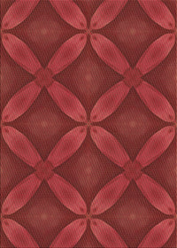 Machine Washable Transitional Red Rug, wshpat2816brn