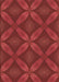 Machine Washable Transitional Red Rug, wshpat2816brn