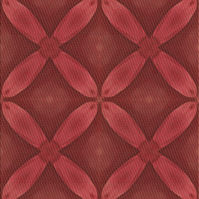 Patterned Red Rug, pat2816brn