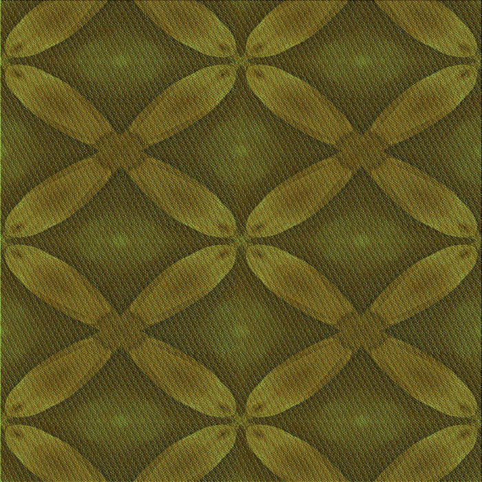 Round Patterned Olive Green Rug, pat2816grn