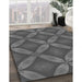 Patterned Gray Rug in Family Room, pat2816gry