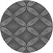 Square Patterned Gray Rug, pat2816gry