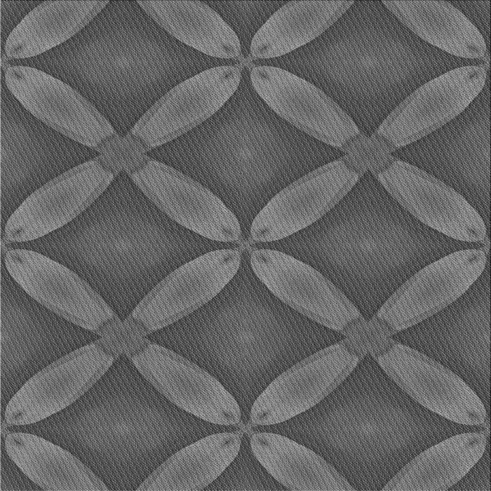 Round Patterned Gray Rug, pat2816gry