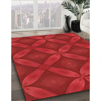 Patterned Red Rug, pat2816org