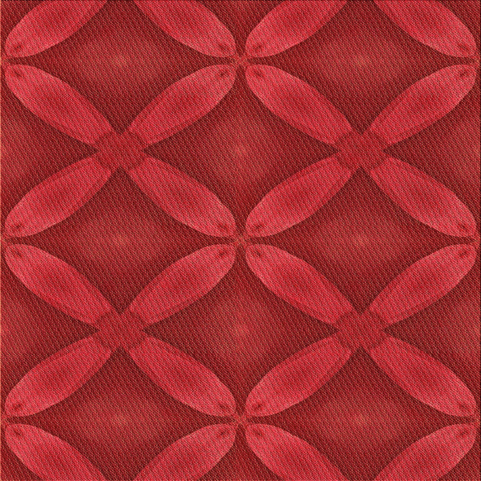 Round Machine Washable Transitional Red Rug, wshpat2816org