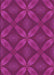 Machine Washable Transitional Neon Pink Rug, wshpat2816pur