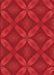 Patterned Red Rug, pat2816rd