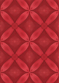 Machine Washable Transitional Red Rug, wshpat2816rd