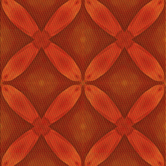 Patterned Scarlet Red Rug, pat2816yw