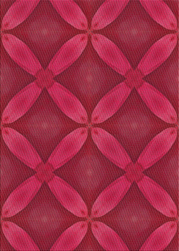 Machine Washable Transitional Pink Rug, wshpat2816