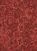 Machine Washable Transitional Red Rug, wshpat2817brn