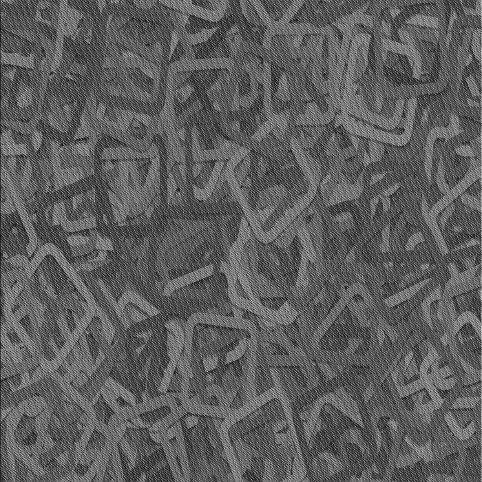 Patterned Platinum Gray Rug, pat2817gry