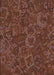 Patterned Sienna Brown Rug, pat2817lblu