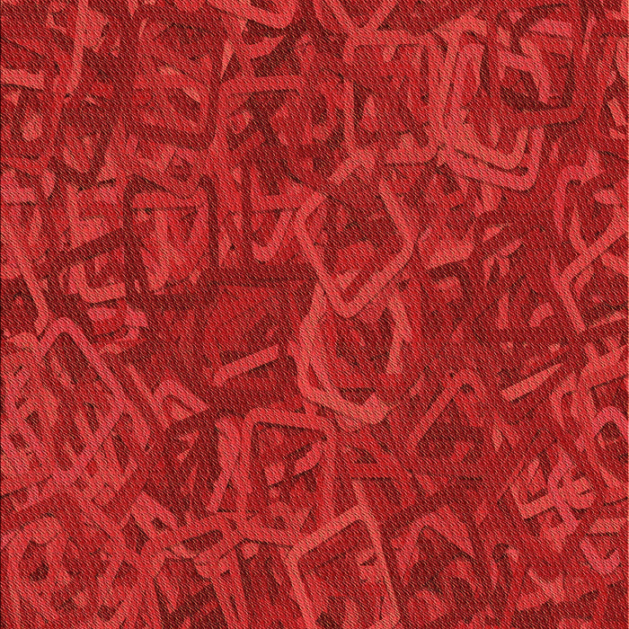 Patterned Red Rug, pat2817org