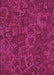 Machine Washable Transitional Deep Pink Rug, wshpat2817pur