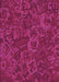 Patterned Deep Pink Rug, pat2817pur