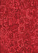 Machine Washable Transitional Red Rug, wshpat2817rd